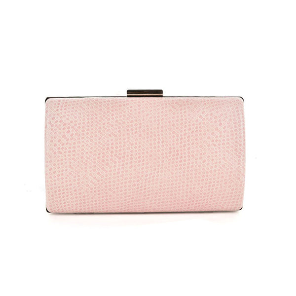 Rigid ladies evening clutch bag