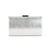 Rigid ladies evening clutch bag