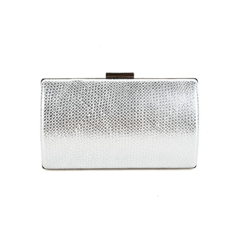 Rigid ladies evening clutch bag