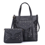 Pearl handbag with matching clutch/purse