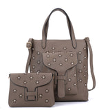 Pearl handbag with matching clutch/purse