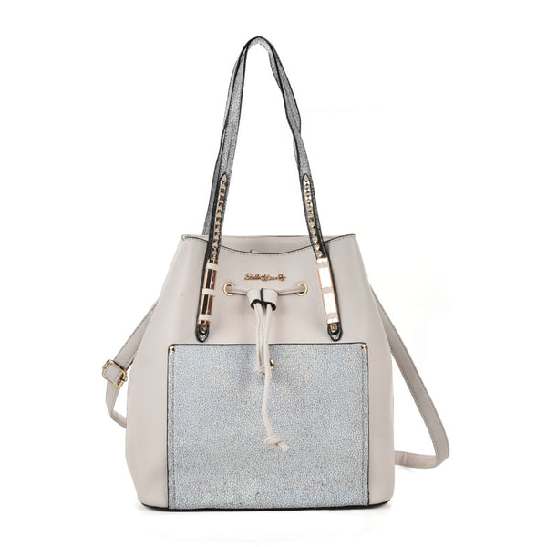 Rucksack style studded handbag