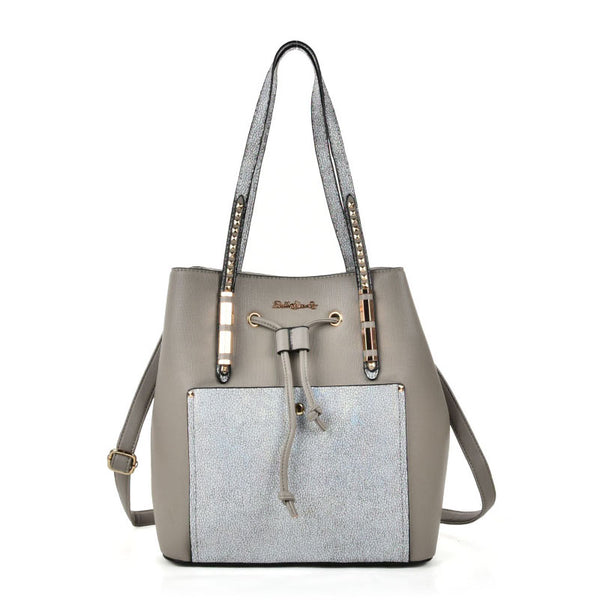 Rucksack style studded handbag