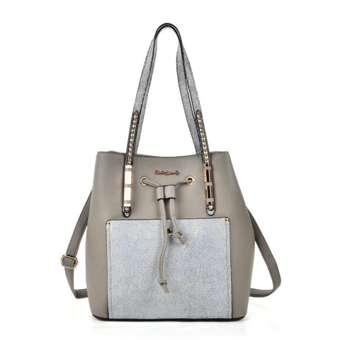 Rucksack style studded handbag