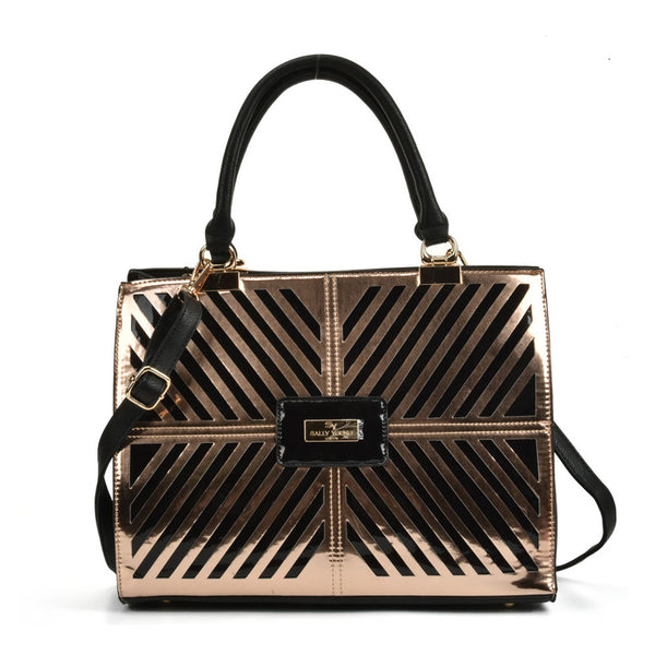 Sally Young metallic cut out handbag