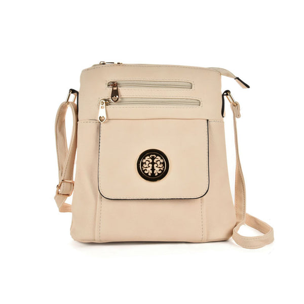 Zip and pocket crossbody bag