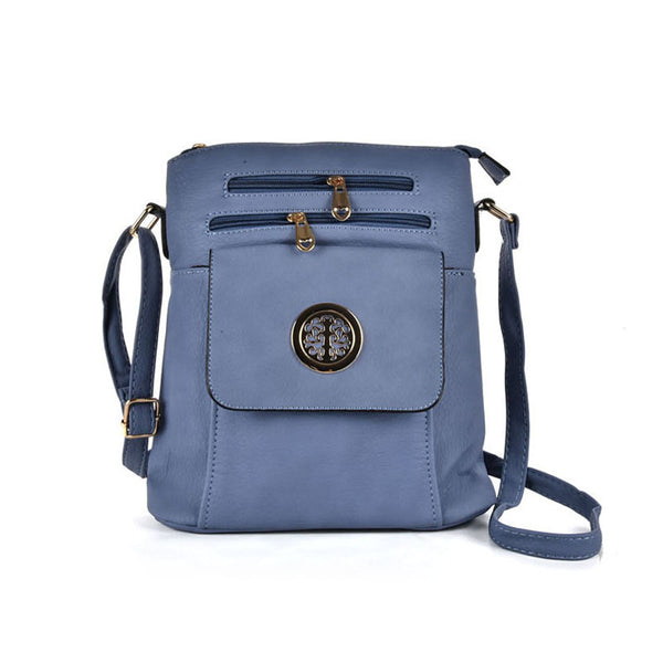 Zip and pocket crossbody bag