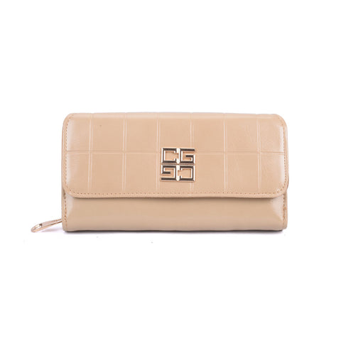 New Women Embossed Flag Long Purse