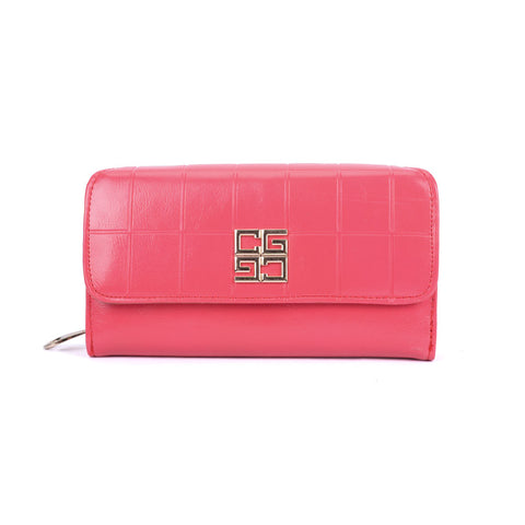 New Women Embossed Flag Long Purse