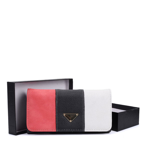 Watermelon Red - Fashion Lady Patchwork Purse